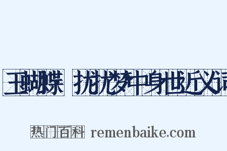 玉蝴蝶·扰扰梦中身世近义词是什么意思的图片